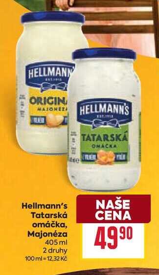 Hellmann's Tatarská omáčka, Majonéza 405 ml