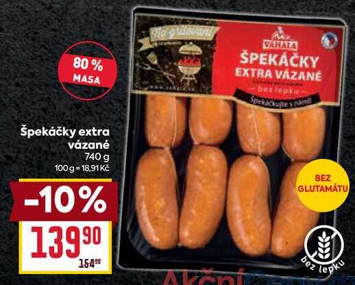 Špekáčky extra vázané 740 g