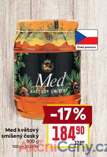 Med květový smíšený český 900 g