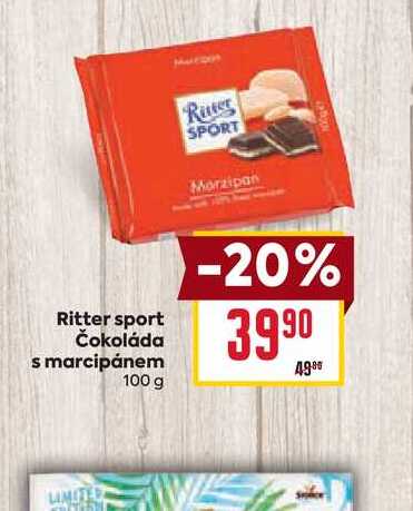 Ritter sport Čokoláda s marcipánem 100 g