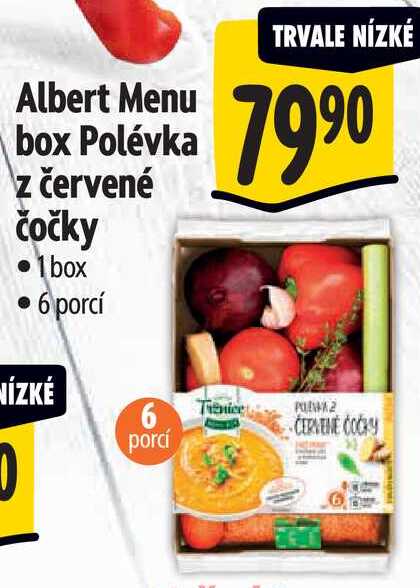 Albert Menu box Polévka z červené čočky