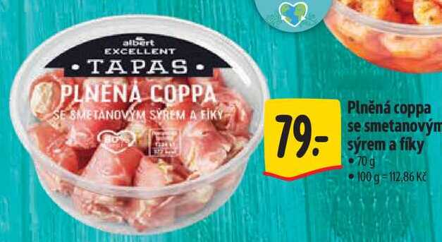 Plněná coppa se smetanovým sýrem a fíky, 70 g