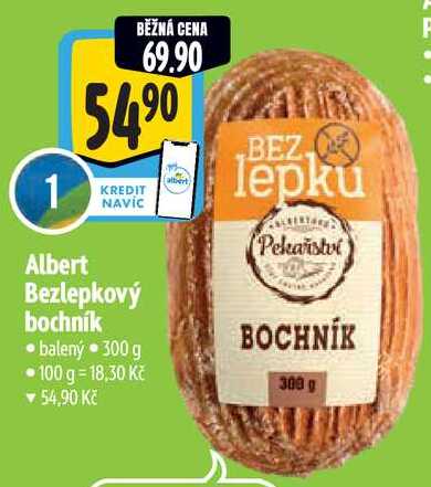 Albert Bezlepkový bochník, 300 g