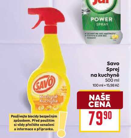 Savo Sprej na kuchyně 500 ml