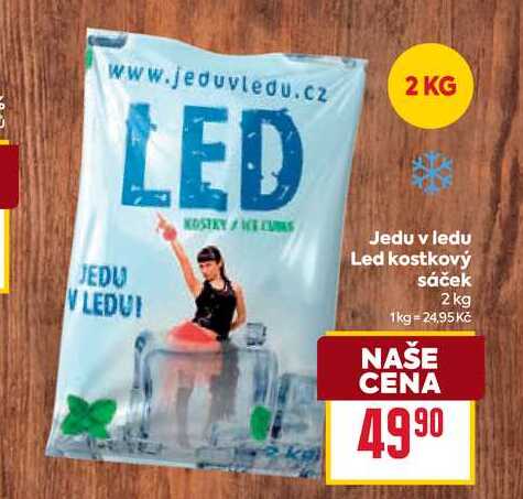 Jedu v ledu Led kostkový sáček 2 kg 