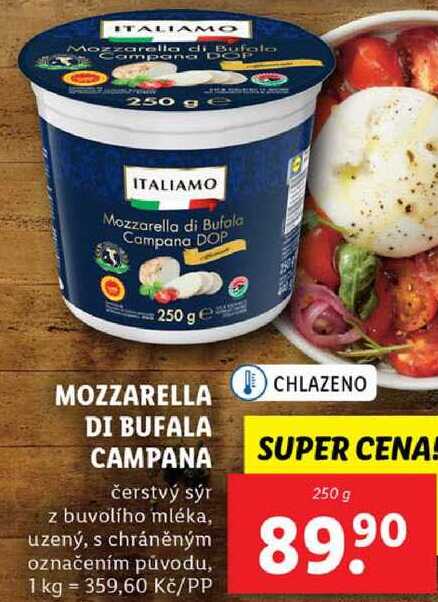 MOZZARELLA DI BUFALA CAMPANA, 250 g