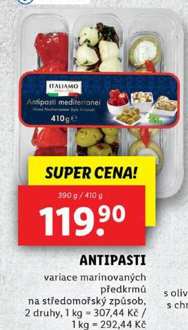 ANTIPASTI, 390 g/410 g