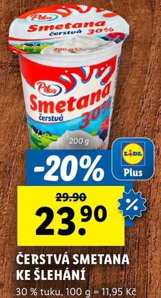 ČERSTVÁ SMETANA KE ŠLEHÁNÍ, 200 g