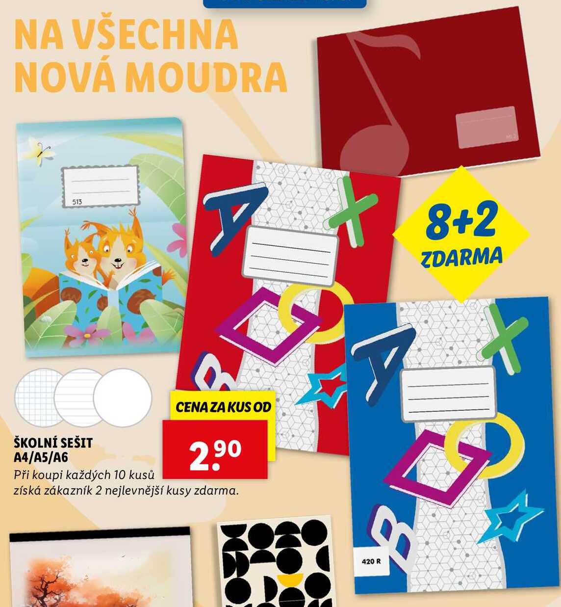 ŠKOLNÍ SEŠIT A4/A5/A6 