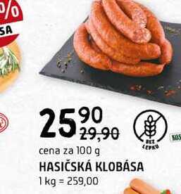 Hasičská klobása 100g