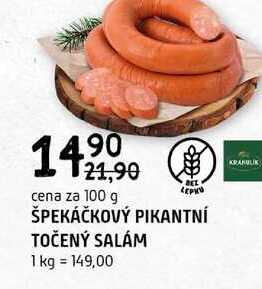 Špekáčkový pikantní točený salám 100 g