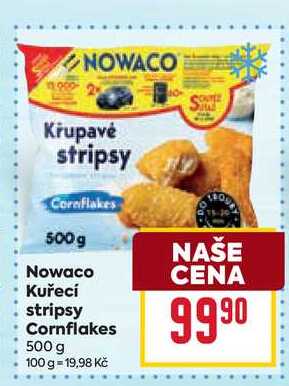 Nowaco Kuřecí stripsy Cornflakes 500 g
