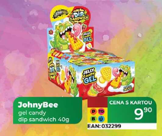 JohnyBee gel candy dip sandwich 40g 