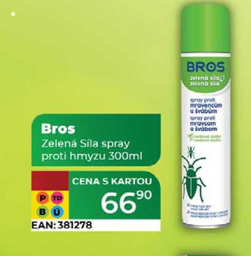 Bros Zelená Síla spray proti hmyzu 300ml 