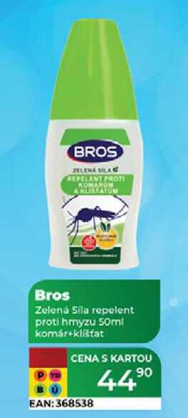 Bros Zelená Sila repelent proti hmyzu 50ml
