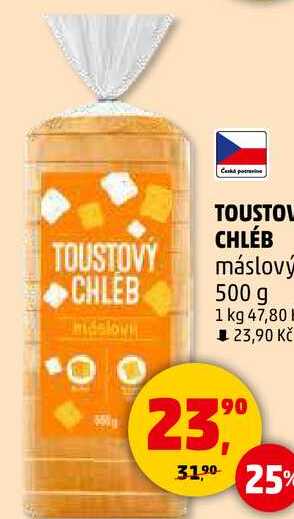 TOUSTOVÝ CHLÉB máslový, 500 g