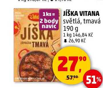JÍŠKA VITANA světlá, 190 g