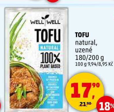 TOFU natural, uzené, 180/200 g  