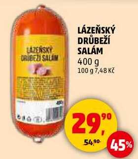 LÁZEŇSKÝ DRŮBEŽÍ SALÁM, 400 g