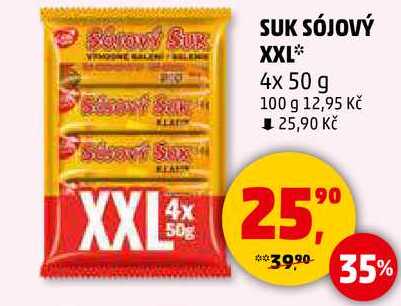 SUK SÓJOVÝ XXL, 4x 50 g v akci
