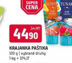 Krajanka Paštika 120g, vybrané druhy