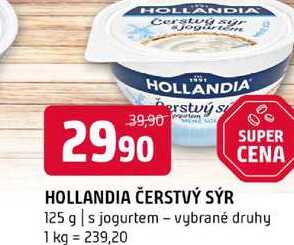 Hollandia čerstvý sýr 125g