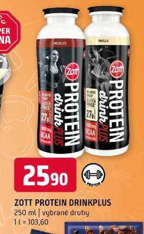 Zott protein drinkplus 250 ml vybrané druhy