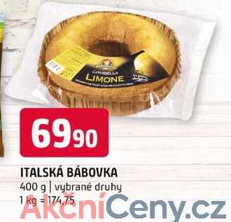 Italská bábovka 400 g vybrané druhy 