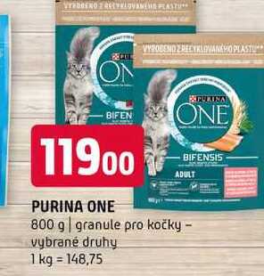 PURINA ONE 800 g granule pro kočky vybrané druhy