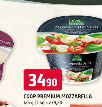COOP PREMIUM MOZZARELLA 125 g