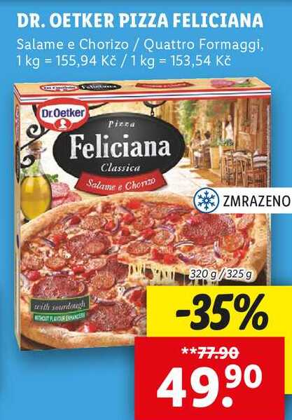 DR. OETKER PIZZA FELICIANA, 320 g/325 g