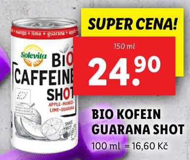 BIO KOFEIN GUARANA SHOT, 150 ml
