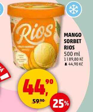 MANGO SORBET RIOS, 500 ml  