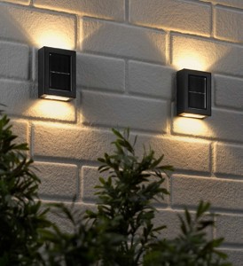 LIVARNO HOME Solární nástěnné LED svítidlo – 2 kusy