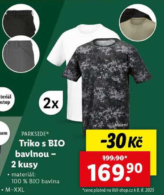 Triko s BIO bavlnou - 2 kusy 