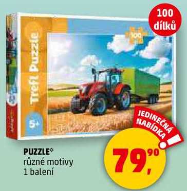 PUZZLE různé motivy, 1 balení  