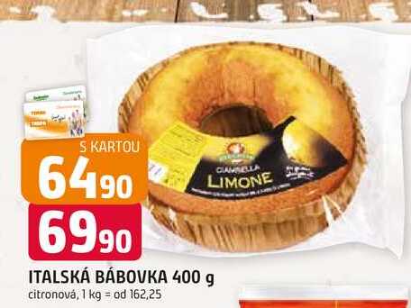 ITALSKÁ BÁBOVKA 400 g citronová