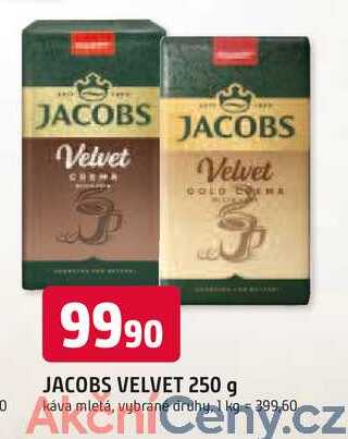 JACOBS VELVET 250 g káva mletá