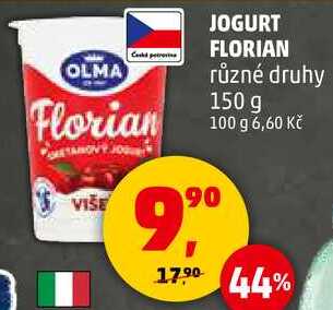 JOGURT FLORIAN různé druhy, 150 g 
