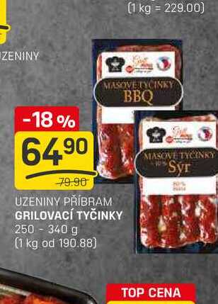 GRILOVACÍ TYČINKY 250-340 g 