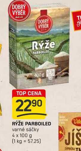 RÝŽE PARBOILED varné sáčky 4 x 100 g 