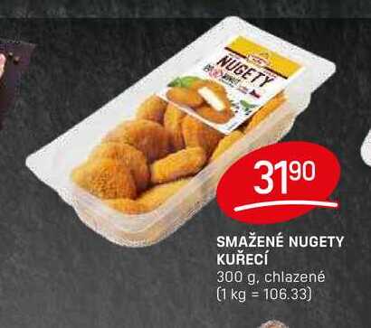SMAŽENÉ NUGETY KUŘECÍ 300 g, chlazené