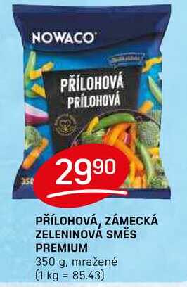 PŘÍLOHOVÁ, ZÁMECKÁ ZELENINOVÁ SMĚS PREMIUM 350 g, mražené 