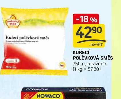 KUŘECÍ POLÉVKOVÁ SMĚS 750 g, mražené 
