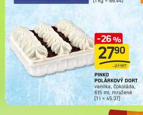 POLÁRKOVÝ DORT vanilka, čokoláda, 615 ml, mražené