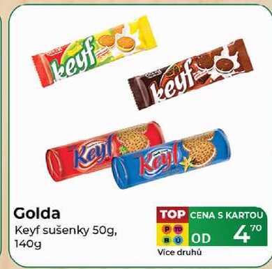 Golda Keyf sušenky 50g, 140g  