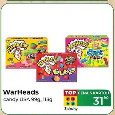 WarHeads candy USA 99g, 113g 