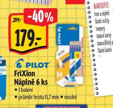  Frixion Náplně 6 ks 