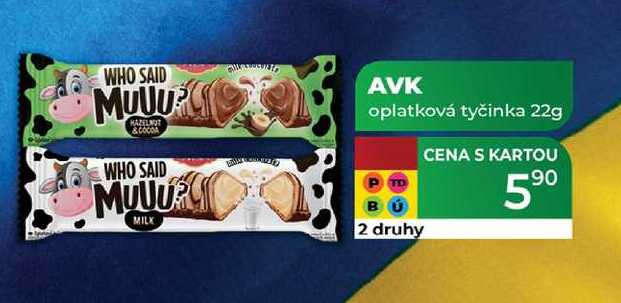 AVK oplatková tyčinka 22g 