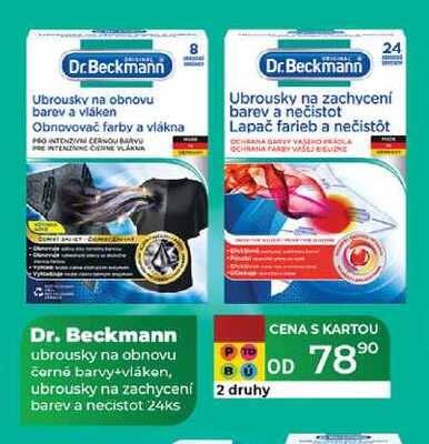 Dr. Beckmann ubrousky na obnovu černé barvy+vláken
